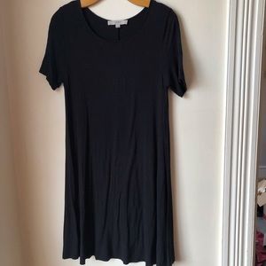 Black T-shirt dress